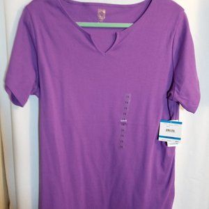 NWT Ladies Anne Klein Sport Purple Tee